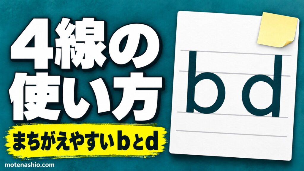 アルファベット練習プリント 無料ダウンロード【PDF】4線のなぞり書き 大文字・小文字・一覧表｜英語ノート(4線)つき・書き方のコツ
