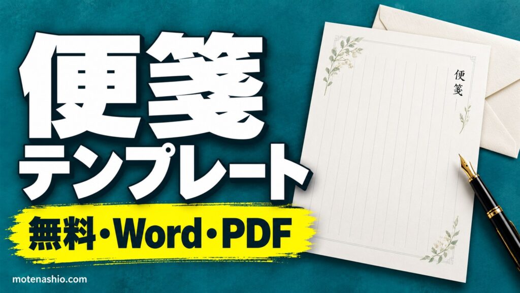 便箋テンプレート 無料【Word・PDF】縦書き・横書き・入力できるWord便箋・一筆箋|A4・B5で印刷、手紙の書き方と季節のあいさつ