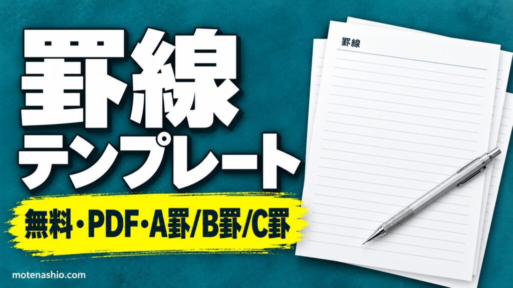 罫線テンプレート 無料ダウンロード【PDF・印刷用】A罫7mm・B罫6mm・C罫5mm・ドット入り・縦罫|A4・B5のノート用紙・ルーズリーフがわりに