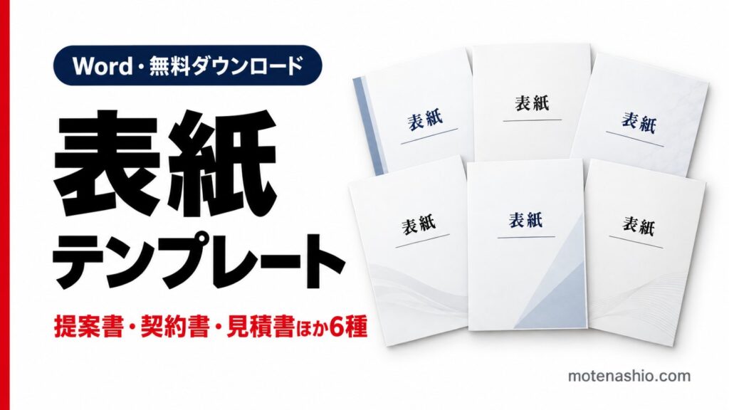 表紙テンプレート無料（Word）