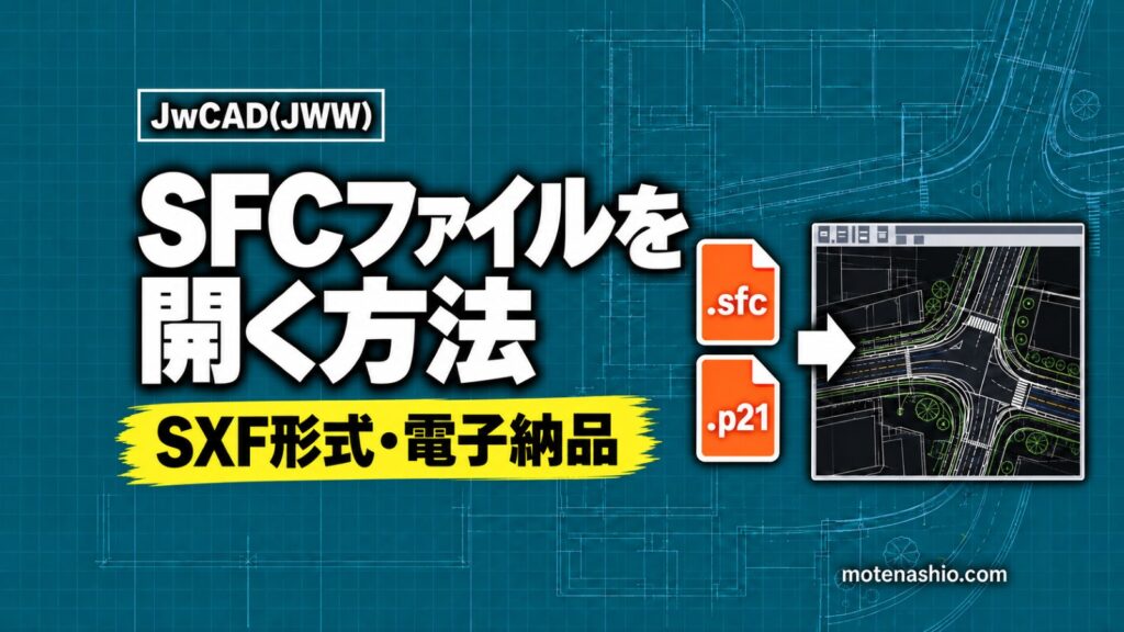 SFCファイル（SXF）をJw_cadで開く方法
