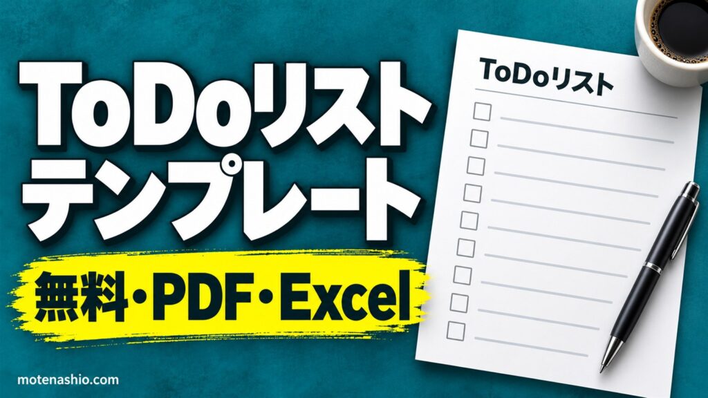 ToDoリスト テンプレート無料【PDF・Excel】1日用・1週間用・シンプル30行を印刷して使える｜仕事がはかどるやることリストの書き方
